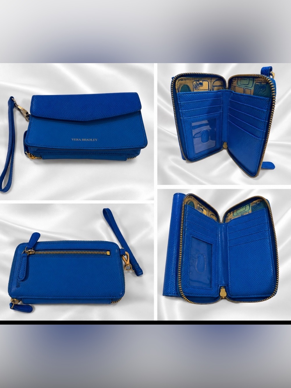 Vera Bradley Cobalt Blue Wristlet Clutch